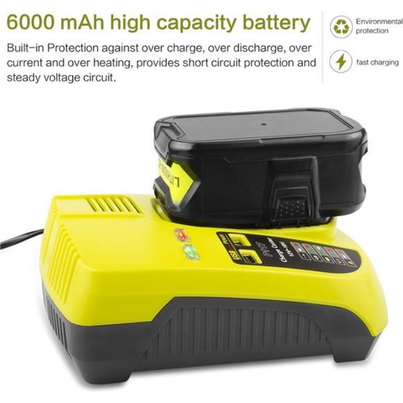 Ryobi 18 Volt Battery Lithium for Ryobi ONE+ Cordless Drill Tool (1Pack) - Picture 5 of 7